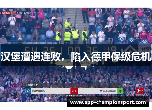 汉堡遭遇连败,陷入德甲保级危机